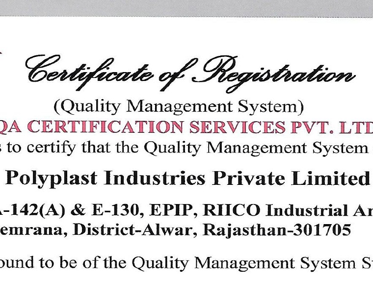 MG Polyplast Industries - ISO